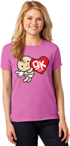 Give and Keep Big Smile Collection Gildan Ladies Softstyle 64000L Women Ladies T-shirt