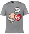 The Hello World Project by Give and Keep Adult Unisex T-shirt Sam Saying Hello in English